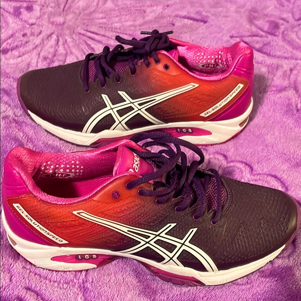 ASICS Women's Running Shoes - Purple and Pink